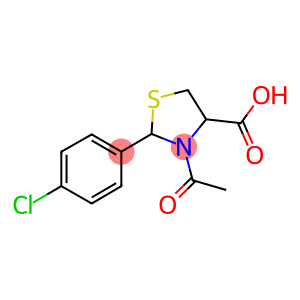 3-ACETYL-2-(4-CHLORO-PHENYL)-THIAZOLIDINE-4-CARBOXYLIC ACID