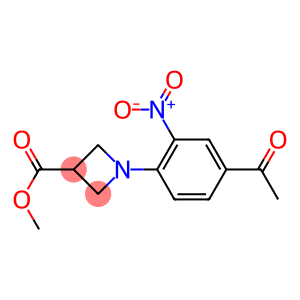 1-(4-ACETYL-2-NITRO-PHENYL)-AZETIDINE-3-CARBOXYLIC ACID METHYL ESTER