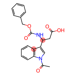 3-(1-ACETYL-1H-INDOL-3-YL)-3-BENZYLOXYCARBONYLAMINO-PROPIONIC ACID