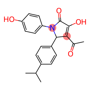 4-ACETYL-3-HYDROXY-1-(4-HYDROXYPHENYL)-5-(4-ISOPROPYLPHENYL)-1,5-DIHYDRO-2H-PYRROL-2-ONE