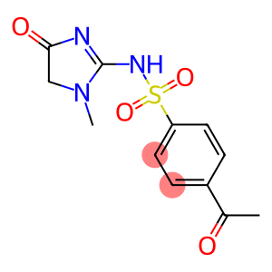 4-acetyl-N-(1-methyl-4-oxo-4,5-dihydro-1H-imidazol-2-yl)benzene-1-sulfonamide