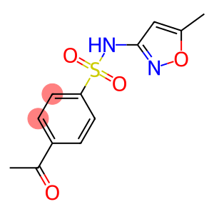 4-acetyl-N-(5-methyl-1,2-oxazol-3-yl)benzene-1-sulfonamide