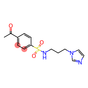 4-acetyl-N-[3-(1H-imidazol-1-yl)propyl]benzene-1-sulfonamide