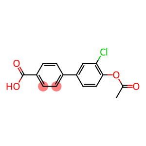 4'-(acetyloxy)-3'-chloro-1,1'-biphenyl-4-carboxylic acid