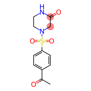 4-[(4-acetylbenzene)sulfonyl]piperazin-2-one