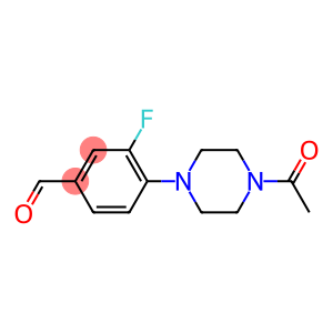 4-(4-acetylpiperazin-1-yl)-3-fluorobenzaldehyde