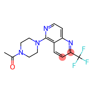 5-(4-ACETYLPIPERAZIN-1-YL)-2-(TRIFLUOROMETHYL)-1,6-NAPHTHYRIDINE