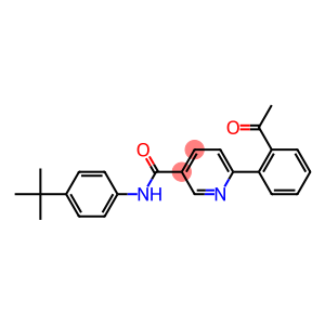 6-(2-ACETYLPHENYL)-N-(4-TERT-BUTYLPHENYL)NICOTINAMIDE