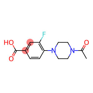 4-(4-acetylpiperazin-1-yl)-3-fluorobenzoic acid