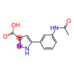 5-(3-ACETYLAMINOPHENYL)-1H-PYRAZOLE-3-CARBOXYLIC ACID, 95+%