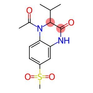 4-ACETYL-3-ISOPROPYL-7-(METHYLSULFONYL)-3,4-DIHYDROQUINOXALIN-2(1H)-ONE