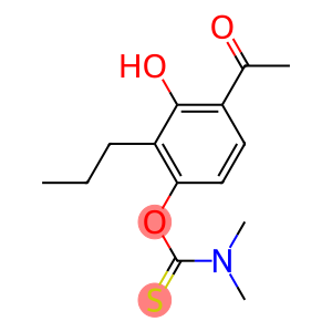 4-acetyl-3-hydroxy-2-propylphenyl (dimethylamino)methanethioate