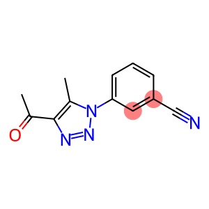 3-(4-acetyl-5-methyl-1H-1,2,3-triazol-1-yl)benzonitrile