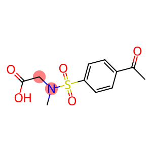 (4-ACETYLPHENYL)SULFONYL](METHYL)AMINO]ACETIC ACID