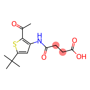 4-{[2-acetyl-5-(tert-butyl)-3-thienyl]amino}-4-oxobutanoic acid