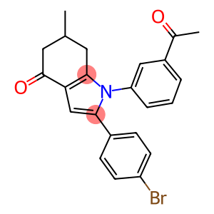 1-(3-ACETYLPHENYL)-2-(4-BROMOPHENYL)-6-METHYL-5,6,7-TRIHYDROINDOL-4-ONE