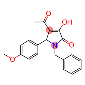 4-ACETYL-1-BENZYL-3-HYDROXY-5-(4-METHOXYPHENYL)-1,5-DIHYDRO-2H-PYRROL-2-ONE