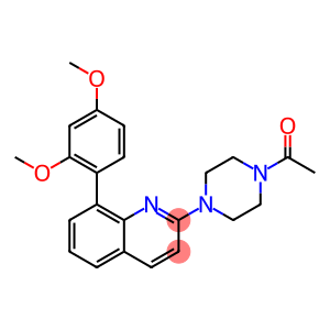 2-(4-ACETYLPIPERAZIN-1-YL)-8-(2,4-DIMETHOXYPHENYL)QUINOLINE