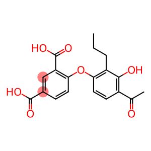 4-(4-acetyl-3-hydroxy-2-propylphenoxy)isophthalic acid