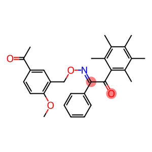 2-{[(5-acetyl-2-methoxybenzyl)oxy]imino}-1-(2,3,4,5,6-pentamethylphenyl)-2- phenylethan-1-one