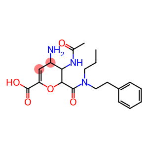 5-(acetylamino)-4-amino-6-(phenethylpropylcarbamoyl)-5,6-dihydro-4H-pyran-2-carboxylic acid