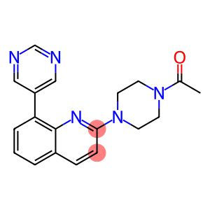 2-(4-ACETYLPIPERAZIN-1-YL)-8-PYRIMIDIN-5-YLQUINOLINE