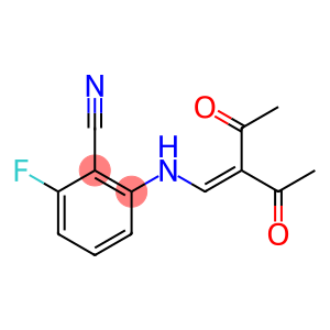 2-[(2-acetyl-3-oxobut-1-enyl)amino]-6-fluorobenzonitrile