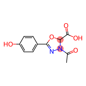 3-ACETYL-2,3-DIHYDRO-5-(4-HYDROXYPHENYL)-1,3,4-OXADIAZOLE-2-CARBOXYLIC ACID