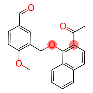 3-([(2-ACETYL-1-NAPHTHYL)OXY]METHYL)-4-METHOXYBENZALDEHYDE