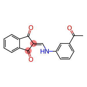 2-[(3-acetylanilino)methylene]-1H-indene-1,3(2H)-dione