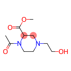 1-Acetyl-4-(2-hydroxy-ethyl)-piperazine-2-carboxylic acid Methyl ester