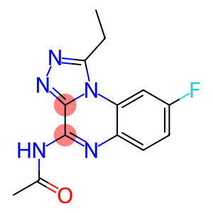 4-Acetylamino-8-fluoro-1-ethyl[1,2,4]triazolo[4,3-a]quinoxaline