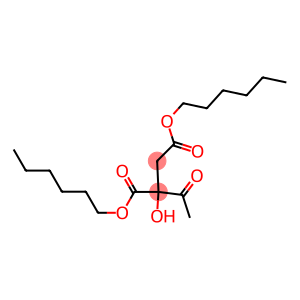 2-Acetyl-2-hydroxybutanedioic acid dihexyl ester