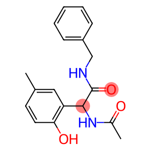 2-Acetylamino-2-(2-hydroxy-5-methylphenyl)-N-benzylacetamide