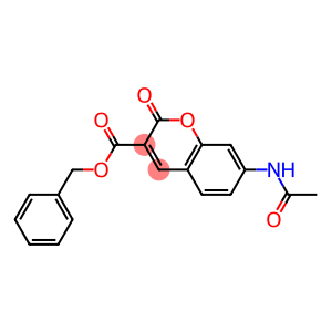 7-(Acetylamino)-2-oxo-2H-1-benzopyran-3-carboxylic acid benzyl ester