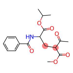 2-Acetyl-4-(benzoylamino)pentanedioic acid 1-methyl 5-isopropyl ester