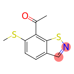 7-Acetyl-6-(methylthio)-1,2-benzisothiazole