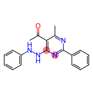 5-Acetyl-4-(2-phenylhydrazino)-6-methyl-2-phenylpyrimidine