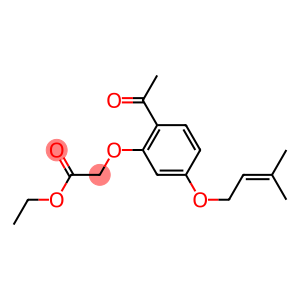 2-Acetyl-5-(3-methyl-2-butenyloxy)phenoxyacetic acid ethyl ester