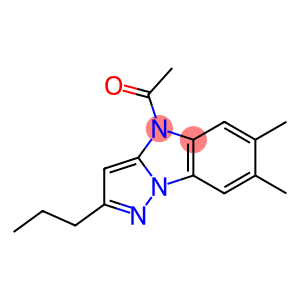 4-Acetyl-2-propyl-6,7-dimethyl-4H-pyrazolo[1,5-a]benzimidazole