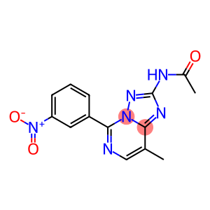 2-Acetylamino-5-[3-nitrophenyl]-8-methyl[1,2,4]triazolo[1,5-c]pyrimidine