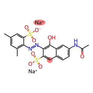 6-(Acetylamino)-4-hydroxy-3-[(2,4-dimethyl-6-sulfophenyl)azo]-2-naphthalenesulfonic acid disodium salt