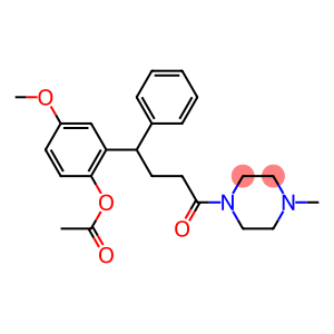 1-[4-(2-Acetyloxy-5-methoxyphenyl)-4-phenylbutyryl]-4-methylpiperazine