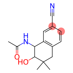 8-Acetylamino-5,6,7,8-tetrahydro-7-hydroxy-6,6-dimethylnaphthalene-2-carbonitrile