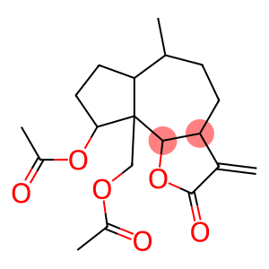 9-Acetyloxy-9a-(acetyloxymethyl)decahydro-6-methyl-3-methyleneazuleno[4,5-b]furan-2(3H)-one