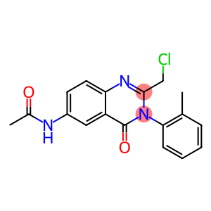 6-Acetylamino-2-chloromethyl-3-(o-tolyl)-4(3H)-quinazolinone