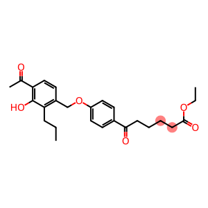 6-[4-(4-Acetyl-3-hydroxy-2-propylbenzyloxy)phenyl]-6-oxohexanoic acid ethyl ester