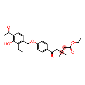 5-[4-(4-Acetyl-3-hydroxy-2-ethylbenzyloxy)phenyl]-5-oxo-3,3-dimethylpentanoic acid ethyl ester