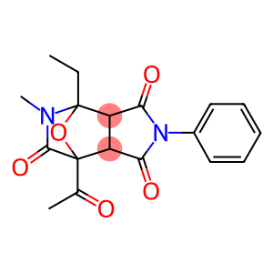 7-Acetyl-4,5,7,7a-tetrahydro-4-ethyl-5-methyl-2-phenyl-4,7-epoxy-1H-pyrrolo[3,4-c]pyridine-1,3,6(2H,3aH)-trione