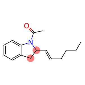 1-Acetyl-2,3-dihydro-2-[(E)-1-hexenyl]-1H-indole